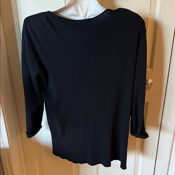 Elegant NWT Summit Hill Black Button-Up Women's cardigan.  SZ XL - Picture 5 of 7